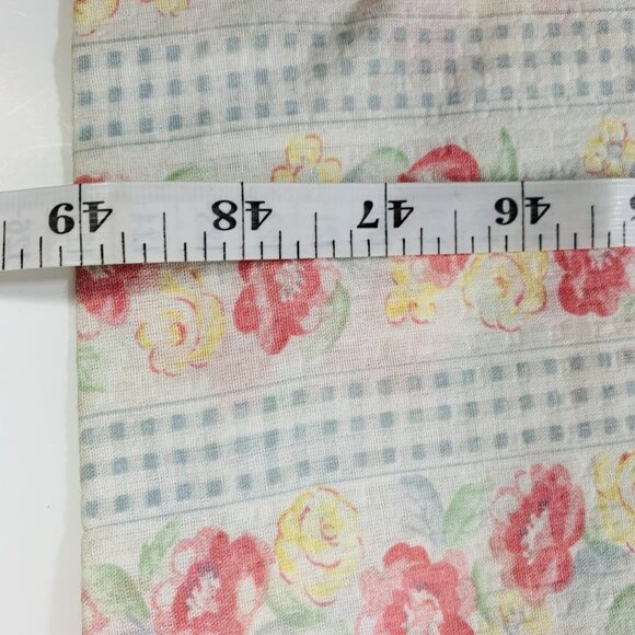 Gilligan Omalley Duster Nightgown Size M Floral Half Zip VTG Style Lounge Dress - Picture 12 of 13